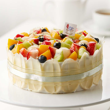 Eggless Fruity Paradise cake by Metta Cafe