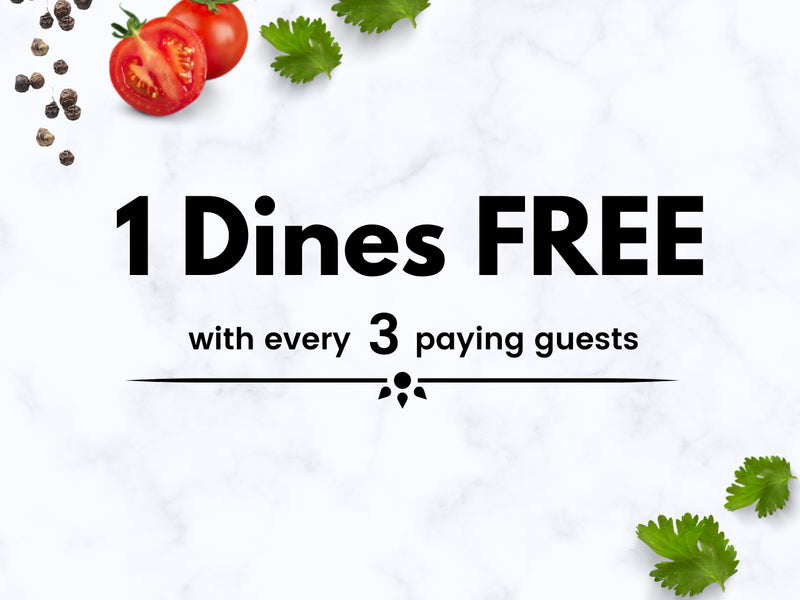 1 Dines for Free with Every 3 Paying Adults at Café Lodge