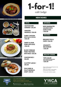 Café Lodge New dishes for the 1-for-1 promotion