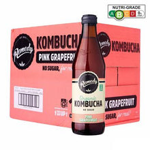 Remedy Organic Kombucha Pink Grapefruit 12 x 330 ML Bottles in a Carton&nbsp;
