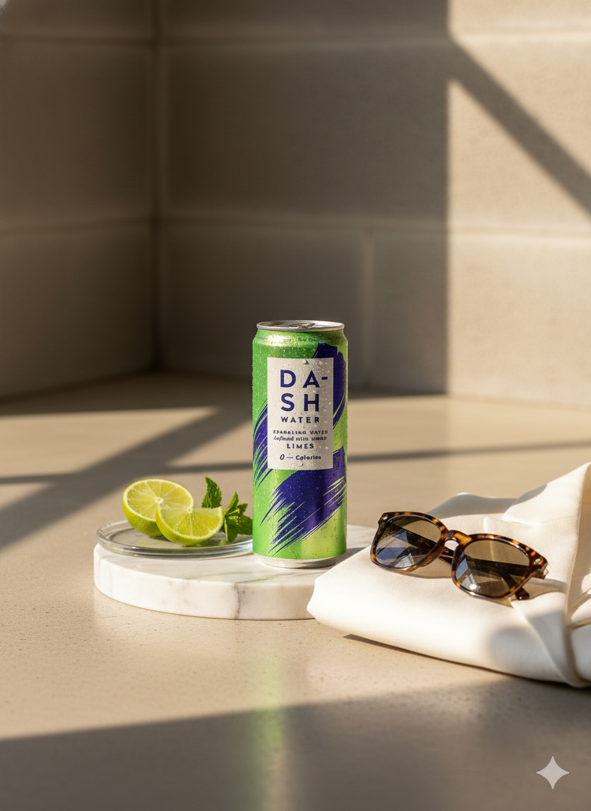 Dash Water Infused Sparkling Water - Lime – OliveandLatte