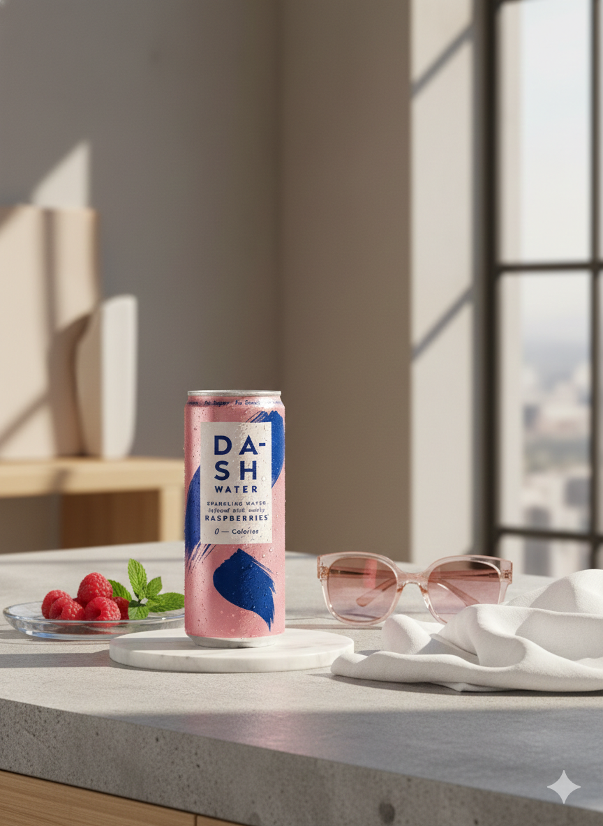 Dash Sparkling Raspberry Dash Water Infused Sparkling Water - Raspberry – OliveandLatte