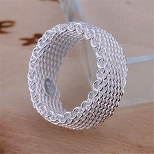 DOTEFFIL 925 Sterling Silver Interwoven Web Ring For Woman Fashion Charm Wedding Engagement Jewelry