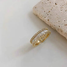 2024 Korean New Exquisite Geometric Simple Ring Fashion Temperament Versatile Open Ring Elegant Ladies Jewelry