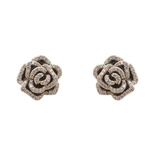 2024 New Arrival Zeojrlly Women Classic  Stud Earrings  Korean Rose Rhinestone Earrings Women Simple  Small Earrings Jewelry