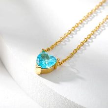 Heart Necklace for Women Stainless Steel Gold Color CZ Pendant Necklace Korean Fashion Cute Crystal Couple Jewerly collier femme