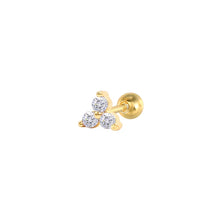 CANNER 1PC Real 925 Silver Stud Earring Small Zircon Earrings For Women Ear Bone Nail Lip Piercing Body Wedding Gifts Jewelry