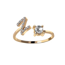 Fashion 26 Initial Letter Ring Silver Color Personality Finger Rings Women Simple Elegant Jewelry Friendship Gift Wholesale