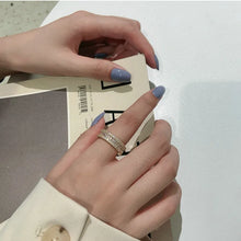 2024 Korean New Exquisite Geometric Simple Ring Fashion Temperament Versatile Open Ring Elegant Ladies Jewelry