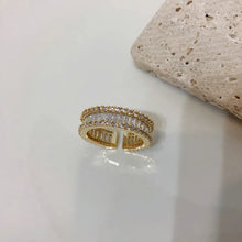 2024 Korean New Exquisite Geometric Simple Ring Fashion Temperament Versatile Open Ring Elegant Ladies Jewelry
