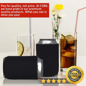 5pcs Beer Sleeves Camping Can Cup Soda Cover Neoprene Drink Cooler Portable Bottle Outdoor Sleeve for Party Wedding Birthday