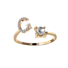 Fashion 26 Initial Letter Ring Silver Color Personality Finger Rings Women Simple Elegant Jewelry Friendship Gift Wholesale