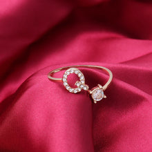 Fashion 26 Initial Letter Ring Silver Color Personality Finger Rings Women Simple Elegant Jewelry Friendship Gift Wholesale