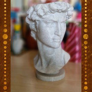 Olive & Latte 3d Print Art Michelangelo's David Portrait