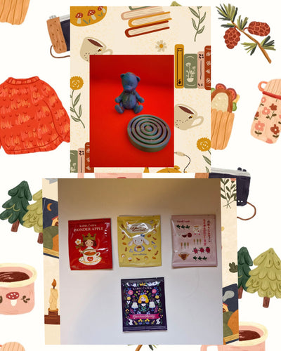 Olive & Latte 3d Print Art Teddy x Spinner with Karel Capek (from TeaDora.co) Tea Bags