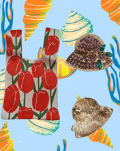 Cool Package 1-Tulip/Rose design bag with Hat Brooch