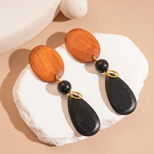 European and American Geometric Oval Water Drop Earring for Women Retro Fashion Temperament Drop Earrings Large Girl Jewelry