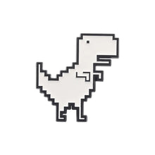 recreational pixel style dinosaur carton metal design Badges Brooch Enamel Pins label Bag Backpack hat Jewelry gift