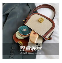 2025 New! Korean Minimalist Color - Block Single - Shoulder Crossbody Bag, Retro Saddle Style, Versatile Underarm Tote