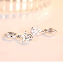 925 Sterling Silver Crystal Star Charm Stud Earrings For Women 2020 Grils Kids Wedding Gift Female pendientes mujer moda