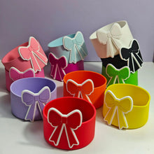 Cute Bow Silicone Boot Bottom Sleeve Cover for Stanley Tumbler Cup Protection Case 10mm Straw Covers Cap For Stanley Cup