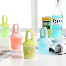 Mini Silicone Molds Popsicle Ice Cream Mold with Cover Set for Child Baby Fruit Milkshake Ice Cream