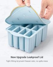 Popsicles Mold Reusable Easy-Release Silicone Homemade Maker Ice Pop Mold Trays with 50 Popsicle Sticks Summer Gifts