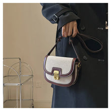 2025 New! Korean Minimalist Color - Block Single - Shoulder Crossbody Bag, Retro Saddle Style, Versatile Underarm Tote