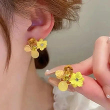 925 Silver Needle Korean Fashion Colorful Cube Crystal Earrings For Women Jewelry 2024 Trending New Sweet Zircon Stud Earrings