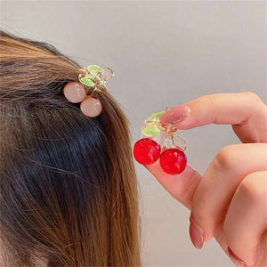 1PC Korean Kawaii Cute Cherry Hair Pins For Women Girls Kids Hai Clips  Headband Hair Accessories Headwear BB Barrettes Gifts