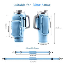 1pc Crossbody Bag Insulated Water Bottle Cover Sleeve for Stanley Cup Anti-fall 30oz/40oz Tumbler Protective Carrier Pouch Strap
