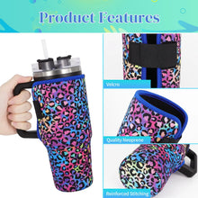 Reusable Neoprene Insulated Sleeves Cup Holder Idea for 40oz Tumbler Cup with Handle(Only Cup Sleeves)