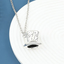Alice in Wonderland Vintage Hat Pendant Link Chain Necklace Alloy Pendant Jewelry Accesories For Women Jewelry Gift