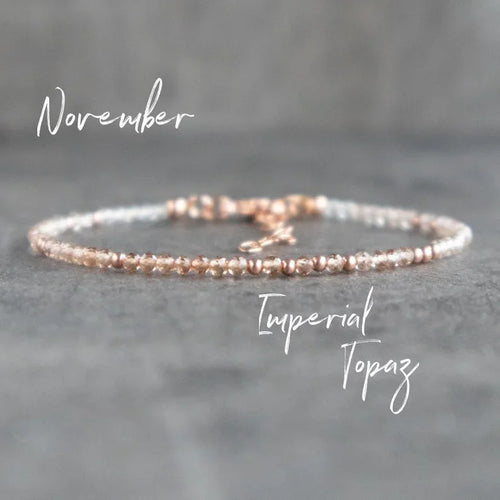 Exquisite Topaz Bracelet, November Birthstone Jewelry