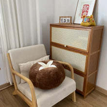 Thickened Cushion with Tomato-Shaped Pillow Vegetable Mushroom Persimmon Round Cushion Pad for Window Seat Pillows for Bedroom