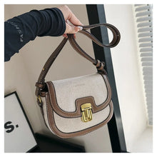 2025 New! Korean Minimalist Color - Block Single - Shoulder Crossbody Bag, Retro Saddle Style, Versatile Underarm Tote