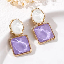 925 Silver Needle Korean Fashion Colorful Cube Crystal Earrings For Women Jewelry 2024 Trending New Sweet Zircon Stud Earrings