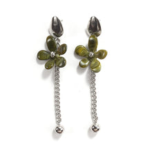 Refined  Olive Flower Drop Earrings (Set) Retro Elegant Style Jewelry for Casual Daily Looks Formal Outfits with Refined Vibe