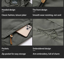 Winter Jacket Fashion Coat Hoodies Camping Hiking Jacket Men's Casual Waterproof Jacket Windbreaker Men Outerwear Men's Clothes