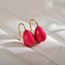 Color Drop Oil Earrings Simple Design with Light Luxury High Sense of Women's Accessories Drop Ear Accessories Wholesale
