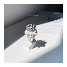 2022 Korean Wave Summer New Jung Kook JK Same Style Geometry Ring Chain  INS Trend KPOP Accessories Women's Jewelry Gifts