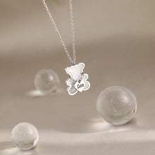 Stainless Steel Necklaces Lovely Cute Bear Shell Pendants Korean Fashion Choker Female Chain Necklace For Women Jewelry Girls