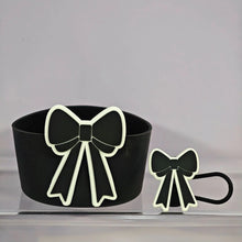 Cute Bow Silicone Boot Bottom Sleeve Cover for Stanley Tumbler Cup Protection Case 10mm Straw Covers Cap For Stanley Cup