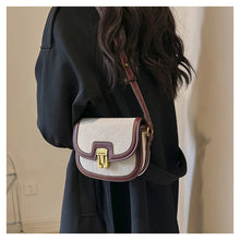 2025 New! Korean Minimalist Color - Block Single - Shoulder Crossbody Bag, Retro Saddle Style, Versatile Underarm Tote