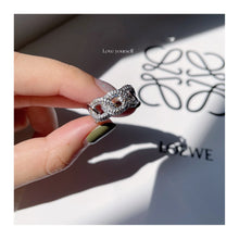 2022 Korean Wave Summer New Jung Kook JK Same Style Geometry Ring Chain  INS Trend KPOP Accessories Women's Jewelry Gifts
