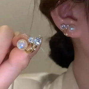 925 Silver Needle Korean Fashion Colorful Cube Crystal Earrings For Women Jewelry 2024 Trending New Sweet Zircon Stud Earrings