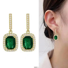 925 Silver Needle Korean Fashion Colorful Cube Crystal Earrings For Women Jewelry 2024 Trending New Sweet Zircon Stud Earrings