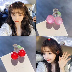 1PC Korean Kawaii Cute Cherry Hair Pins For Women Girls Kids Hai Clips  Headband Hair Accessories Headwear BB Barrettes Gifts