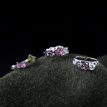 Korean version of ring for women wholesale color zircon niche design, light luxury, sweet and cool style, versatile open ring