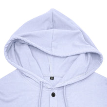 Men's Short-sleeved T-shirts for Sports and Fitness American-style Henley Shirt Hooded Top